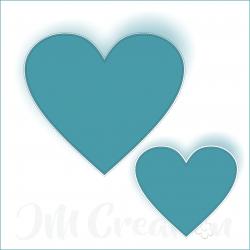 Stanzschablone - Herzen gestitched